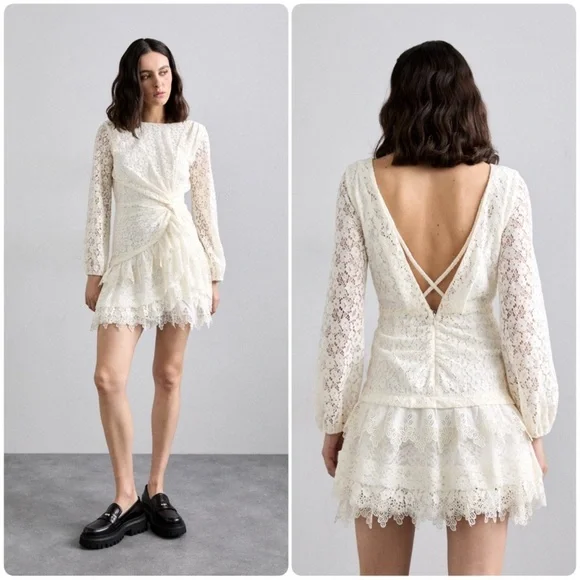 Maje | Dresses | Maje Nwt Lace White Dress | Poshmark